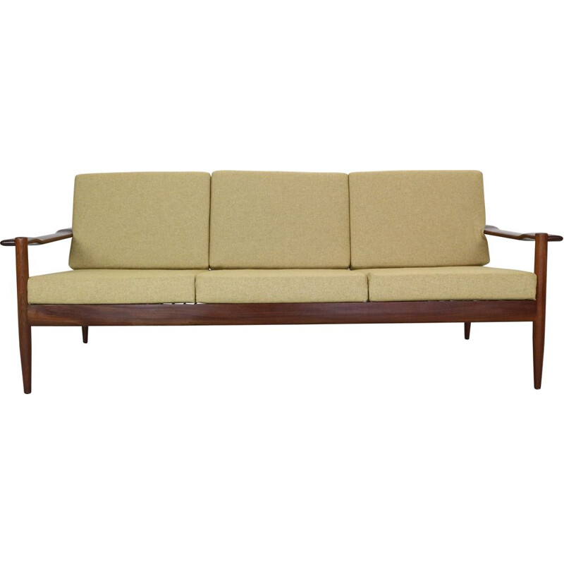 Scandinavian vintage teak 3-seater sofa, Denmark 1960s