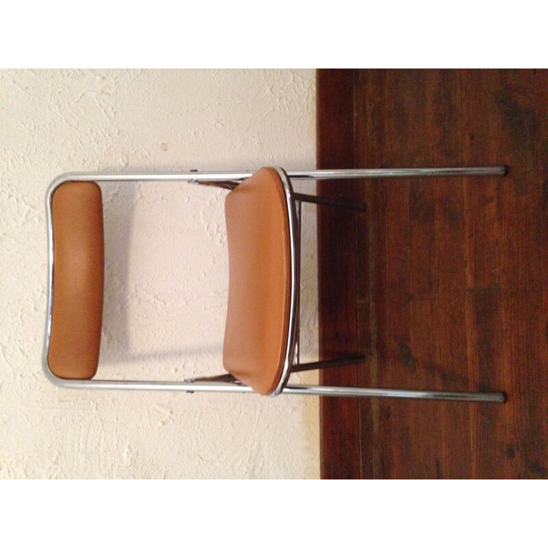 Set of 5 vintage Souvignet folding chairs, 1970