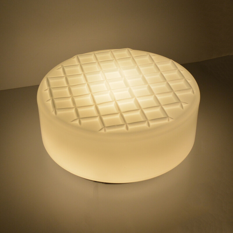 Vintage milk glass ceiling light by J. Hurka for Napako, Czechoslovakia 1960