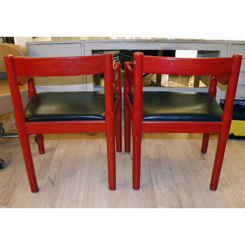 Pair of vintage chairs, Vico MAGISTRETTI - 1960s