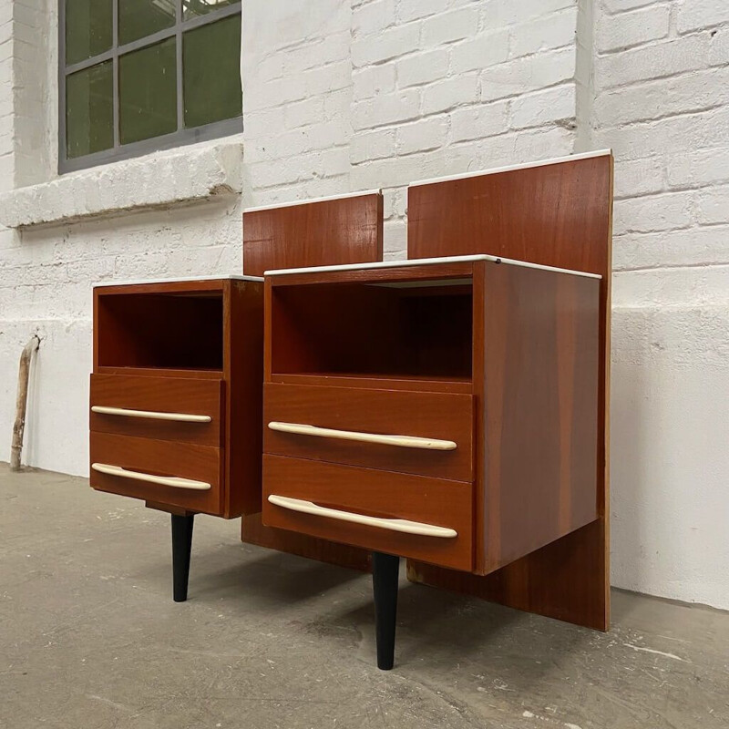 Pair of vintage night stands by Mojmir Polar for Up Závody, 1960s