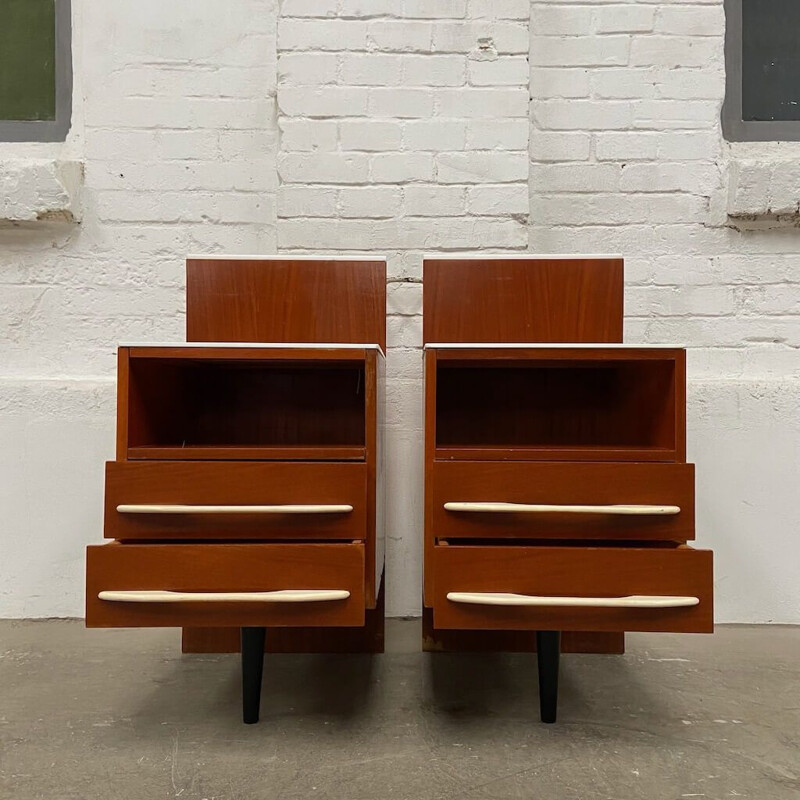 Pair of vintage night stands by Mojmir Polar for Up Závody, 1960s