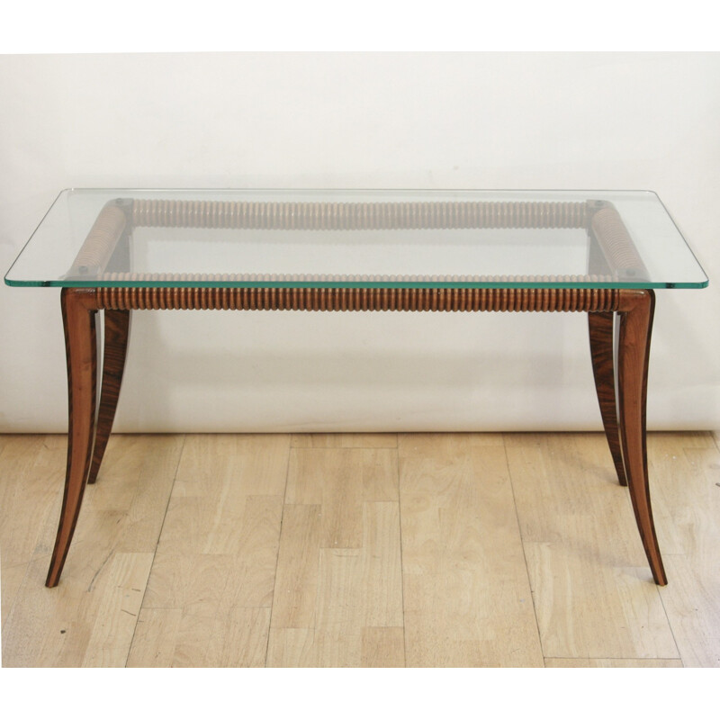 Mid century Italian walnut coffee table, Paolo BUFFA - 1950s