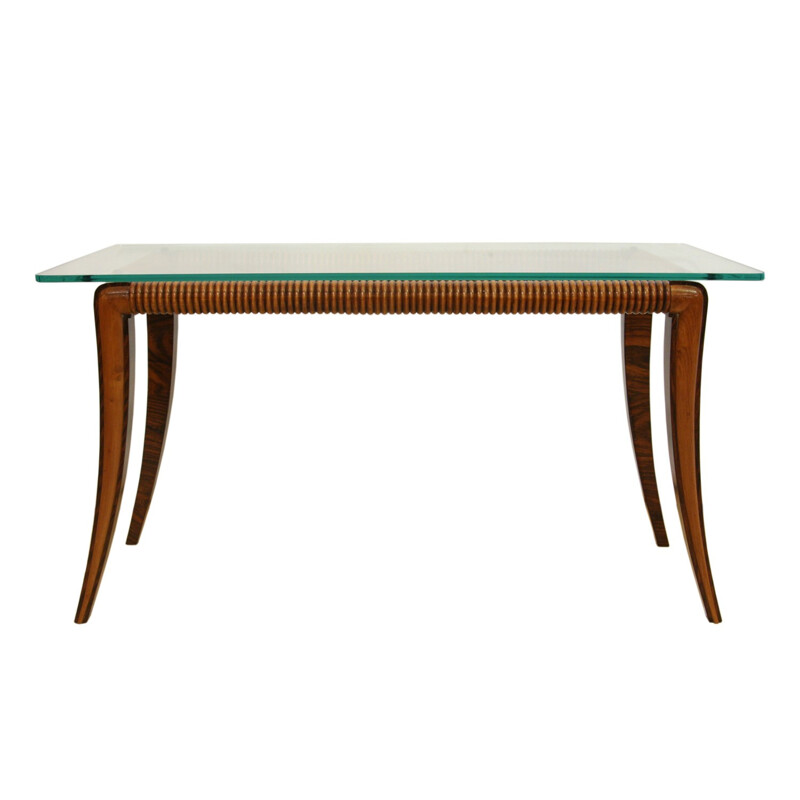 Mid century Italian walnut coffee table, Paolo BUFFA - 1950s