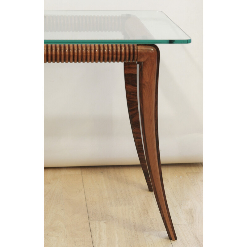 Mid century Italian walnut coffee table, Paolo BUFFA - 1950s