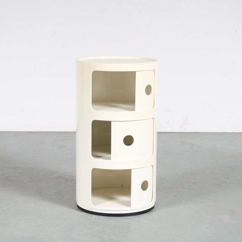 Vintage night stand by Anna Castelli Ferrieri for Kartell, Italy 1980