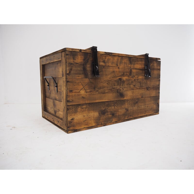 Vintage houten kist, 1950
