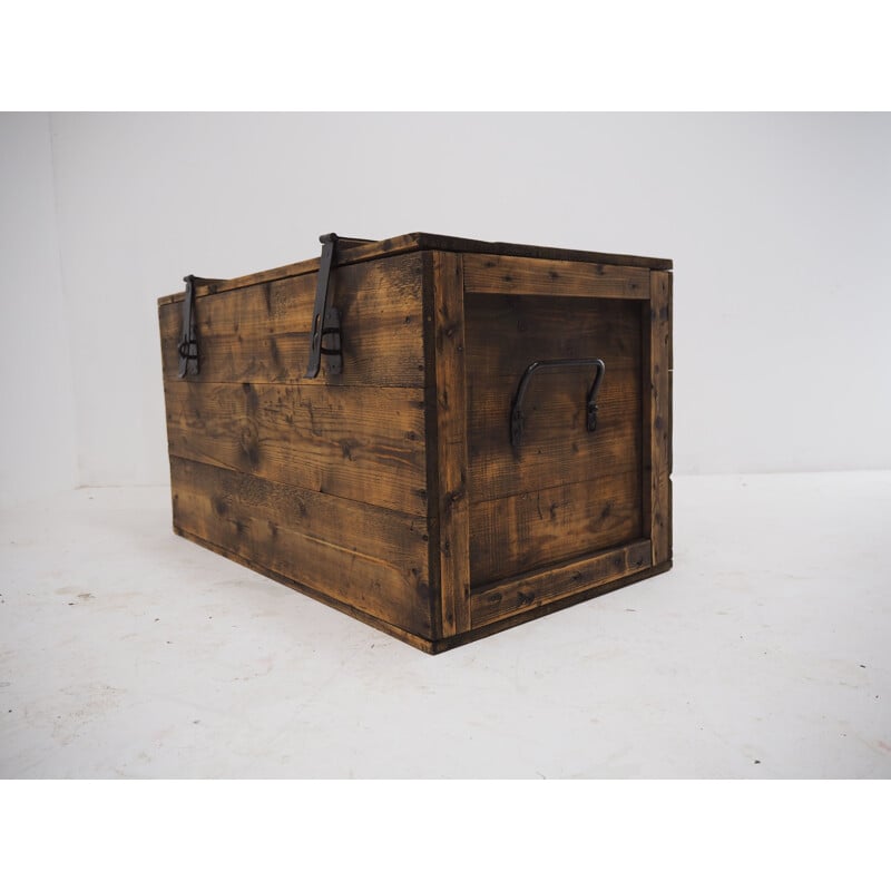 Vintage houten kist, 1950