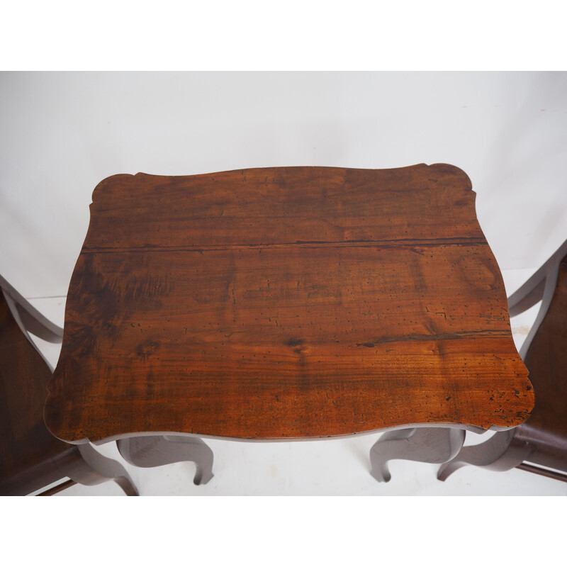 Vintage Beidermeier wooden dining set, 1850