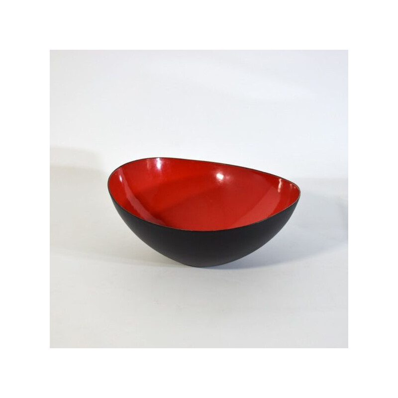 Vintage asymmetrical bowl Krenit by Herbert Krenchel, Denmark 1950