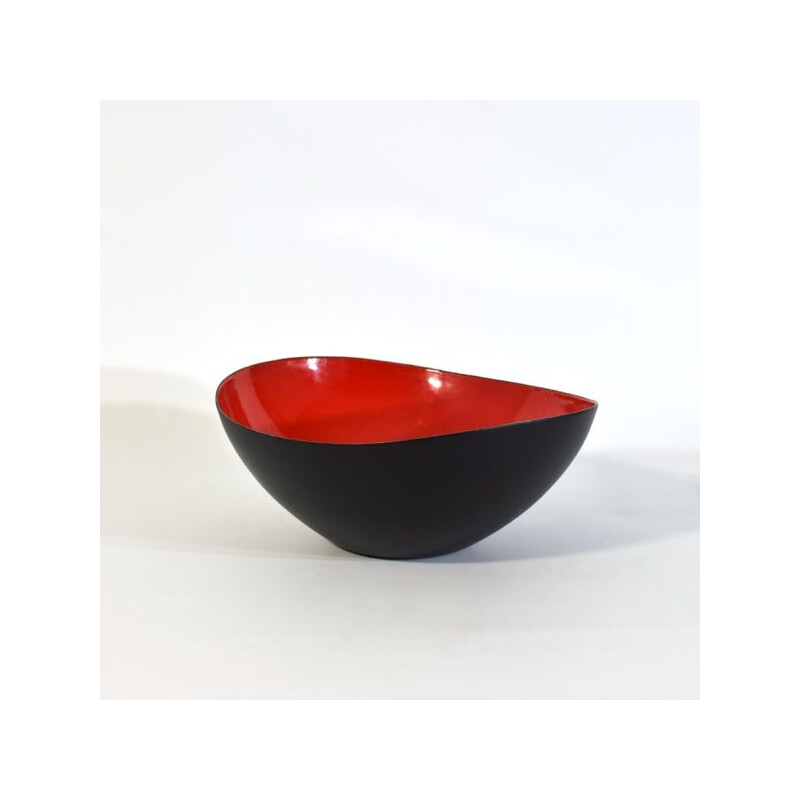 Vintage asymmetrical bowl Krenit by Herbert Krenchel, Denmark 1950