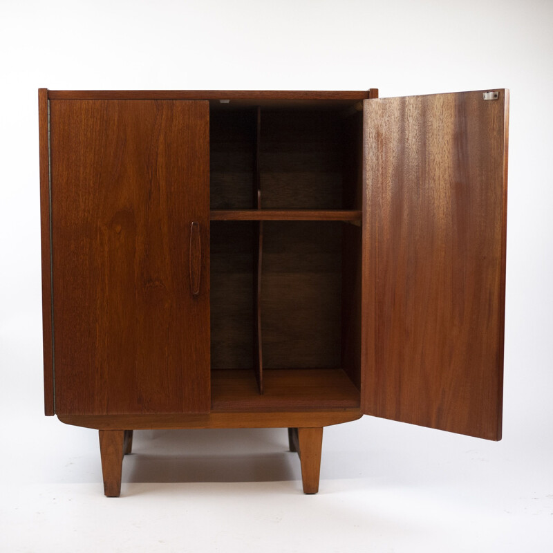 Mid-century teak cabinet with two doors, 1960s