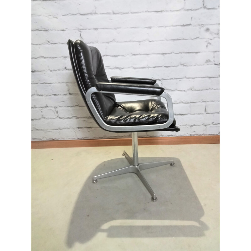 Vintage swivel office armchair by Geoffrey Harcourt for Artifort, 1965