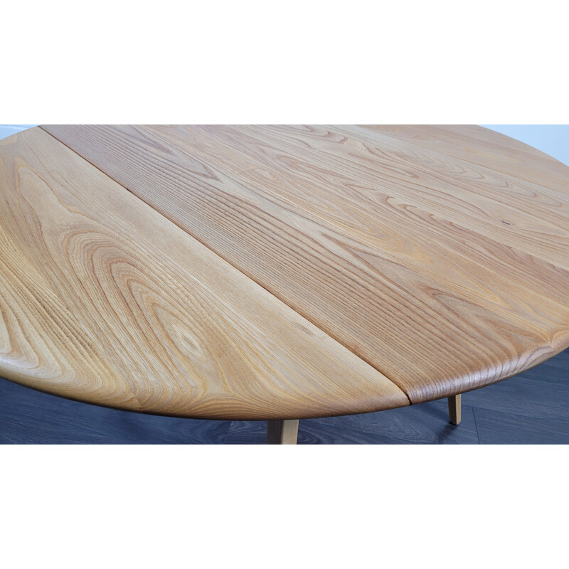 Table vintage en bois d'orme par Ercol, 1960