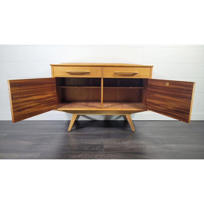 Vintage E Gomme beechwood sideboard, England 1950s