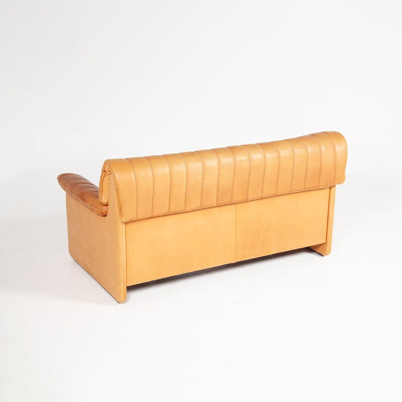 Vintage leather sofa by De Sede, Switzerland 1970s