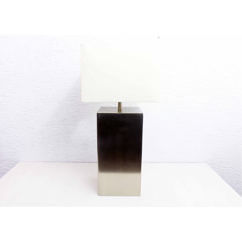 Vintage Italian aluminum table lamp, 1970