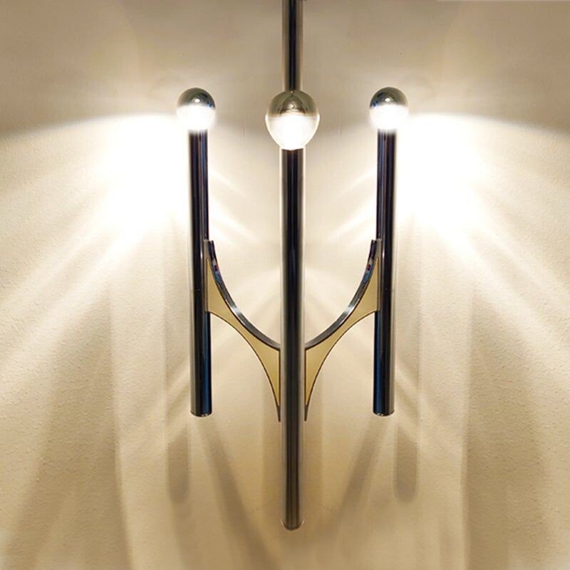 Vintage chandelier with 3 lights by Gaetano Sciolari, Italy 1970s