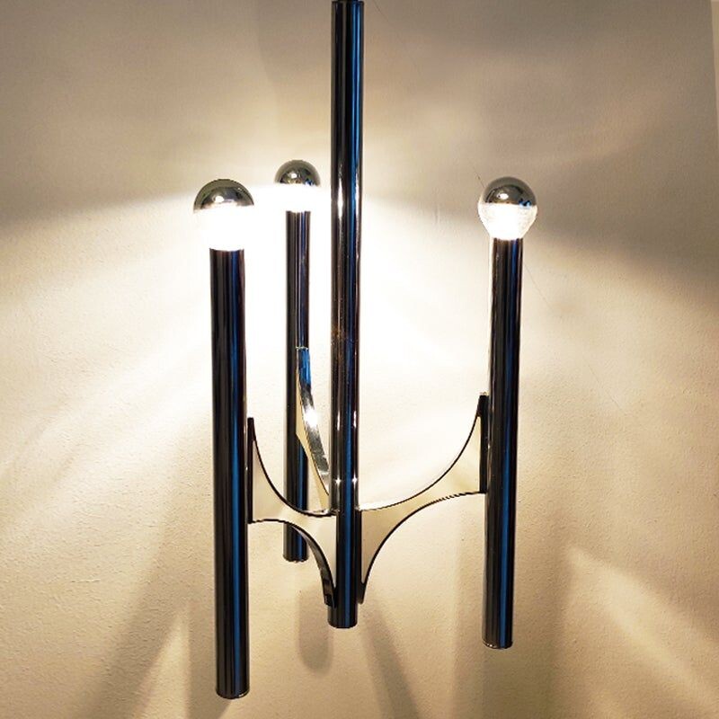 Vintage chandelier with 3 lights by Gaetano Sciolari, Italy 1970s