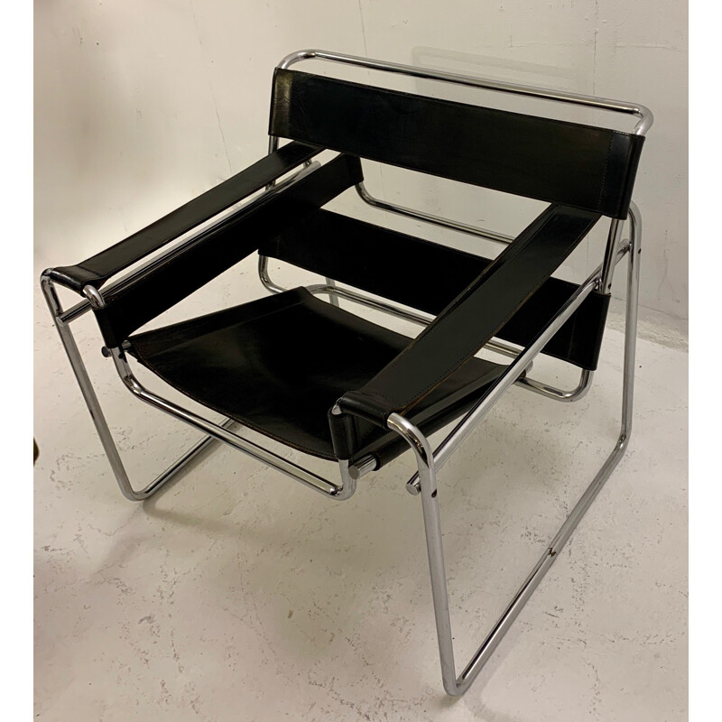 Vintage Wassily armchair by Marcel Breuer