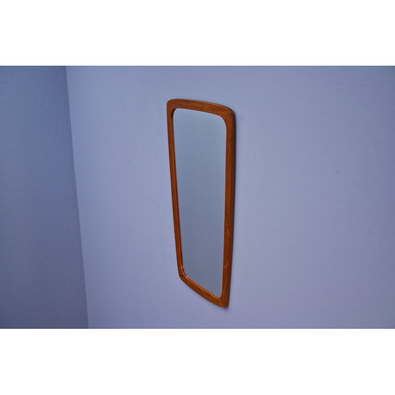 Danish vintage mirror in teak, 1960s