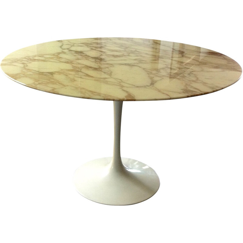 Vintage circular Knoll "Tulip" table, Eero SAARINEN - 1980s