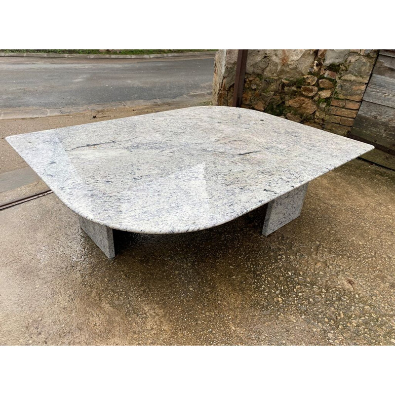 Vintage marble coffee table, 1970