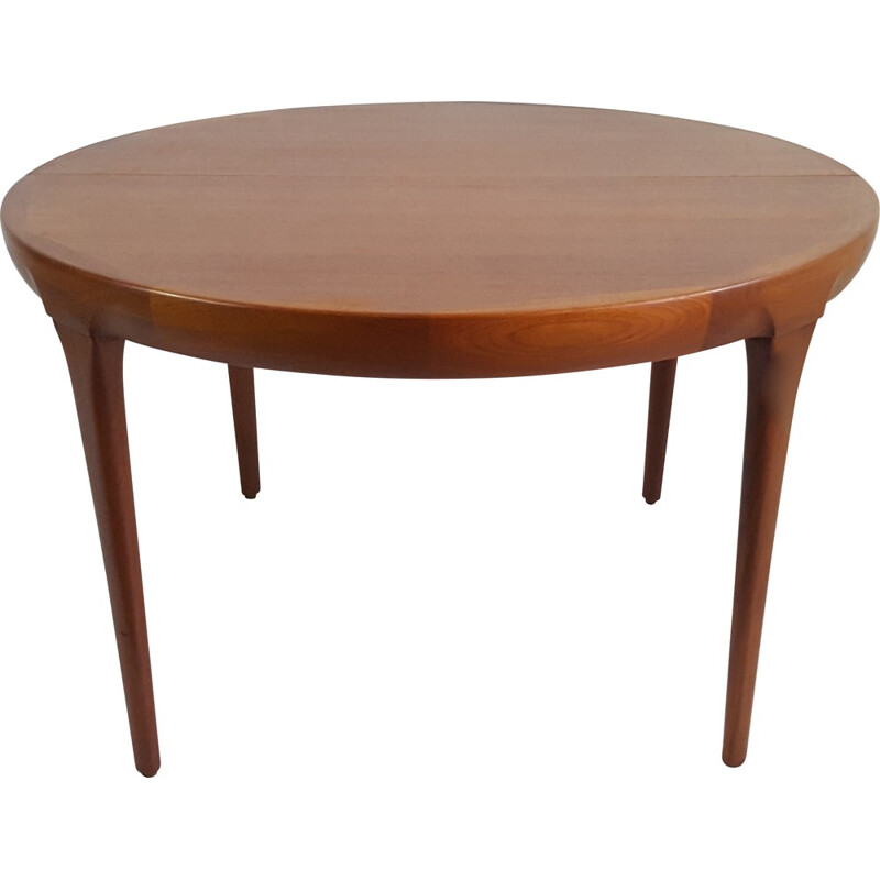 Table ronde extensible Faarup en teck, Ib KOFOD-LARSEN - 1960