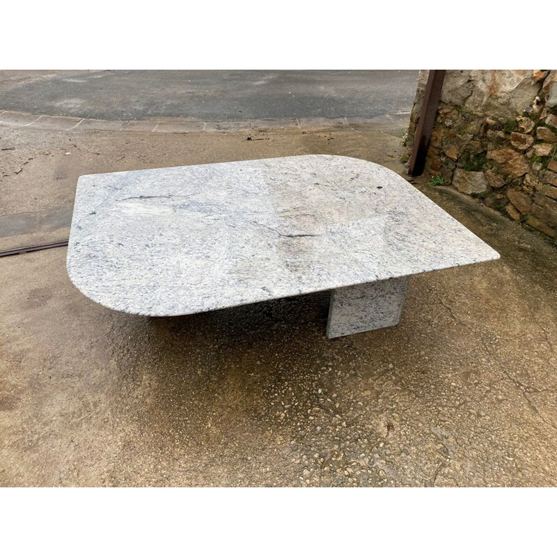 Vintage marble coffee table, 1970