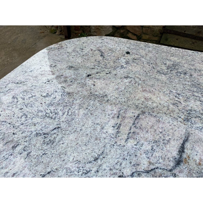 Table basse vintage en marbre, 1970
