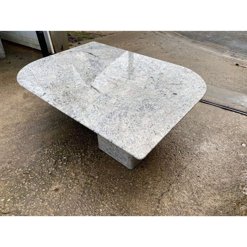 Vintage marble coffee table, 1970