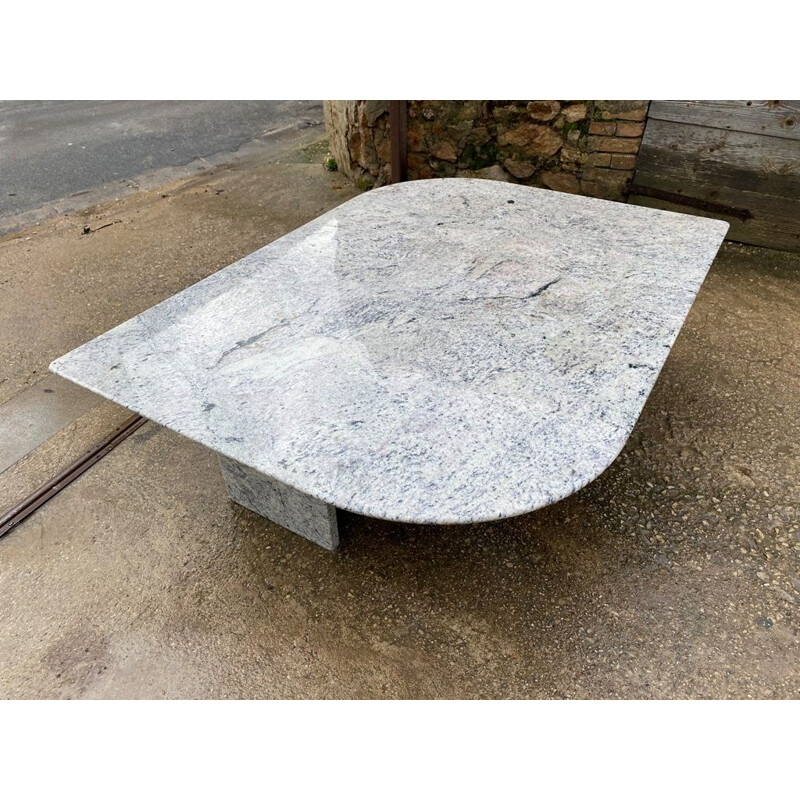 Table basse vintage en marbre, 1970