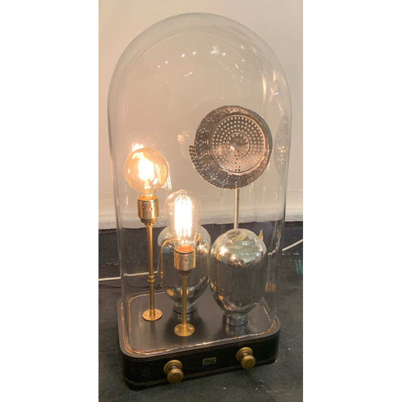 Vintage glass Dome lamp