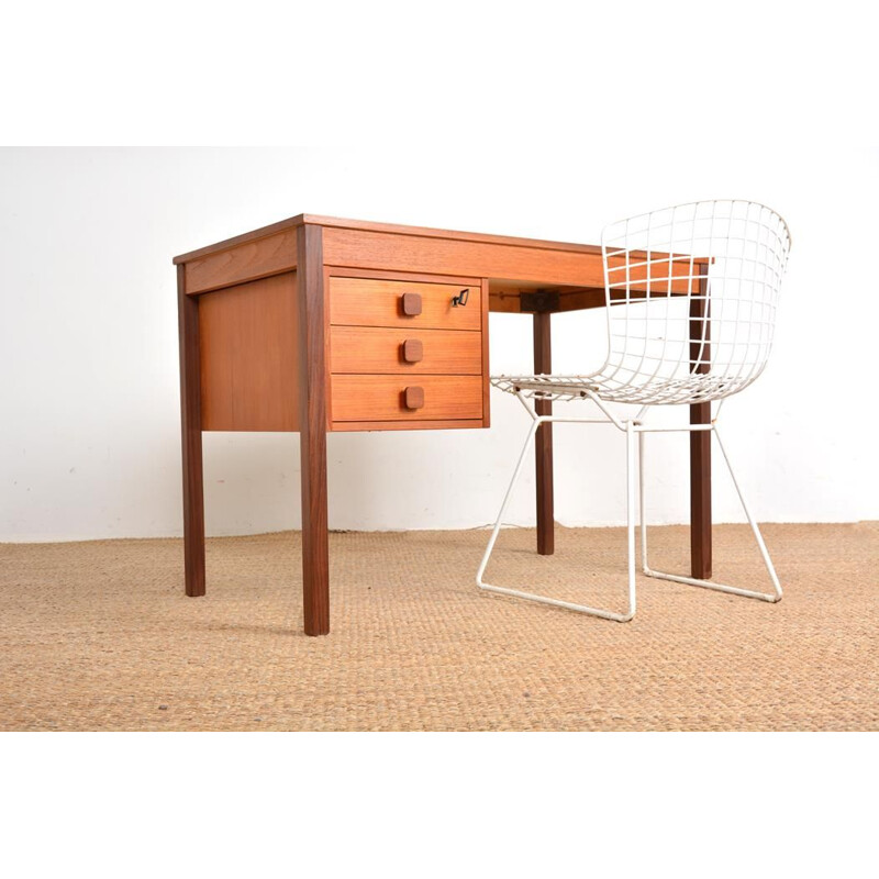 Vintage Danish teak desk by Domino Mobler, 1960