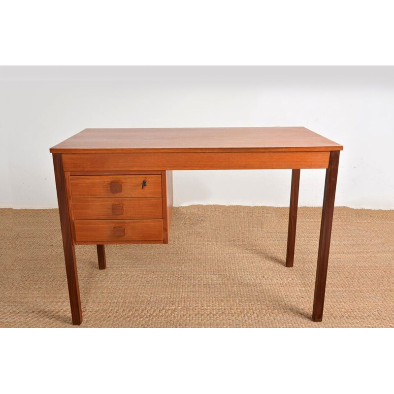 Vintage Danish teak desk by Domino Mobler, 1960