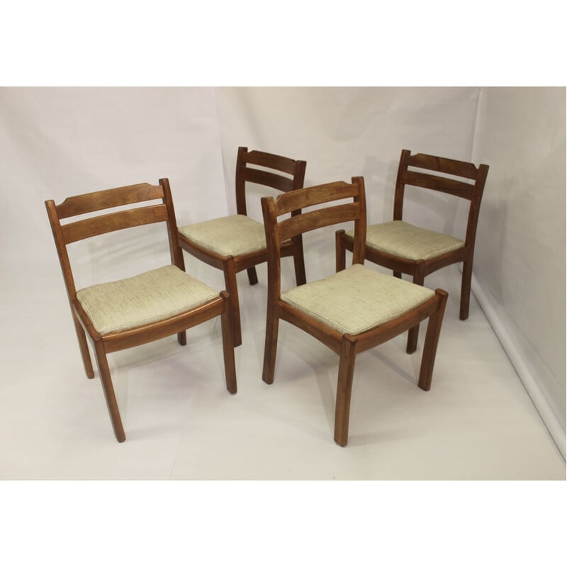 Lot de 4 chaises vintage en teck de Dyrlund, 1960