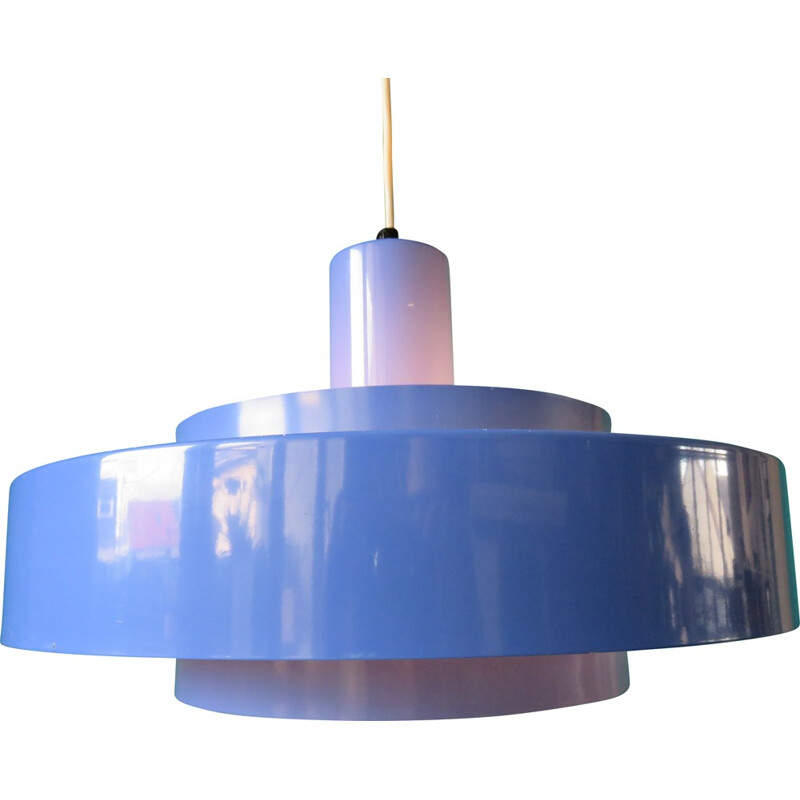 Fog & Marup "Equator" hanging lamp in lavandel lacquered metal - 1960s