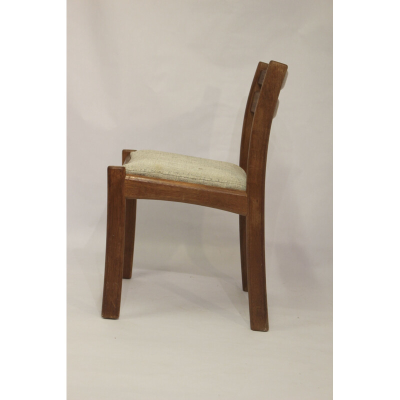 Set of 4 vintage teak chairs by Dyrlund, 1960