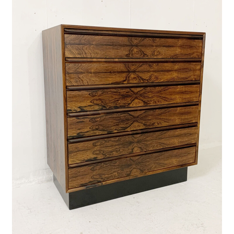 Vintage rosewood chest of drawers by Westnofa, Norway 1960