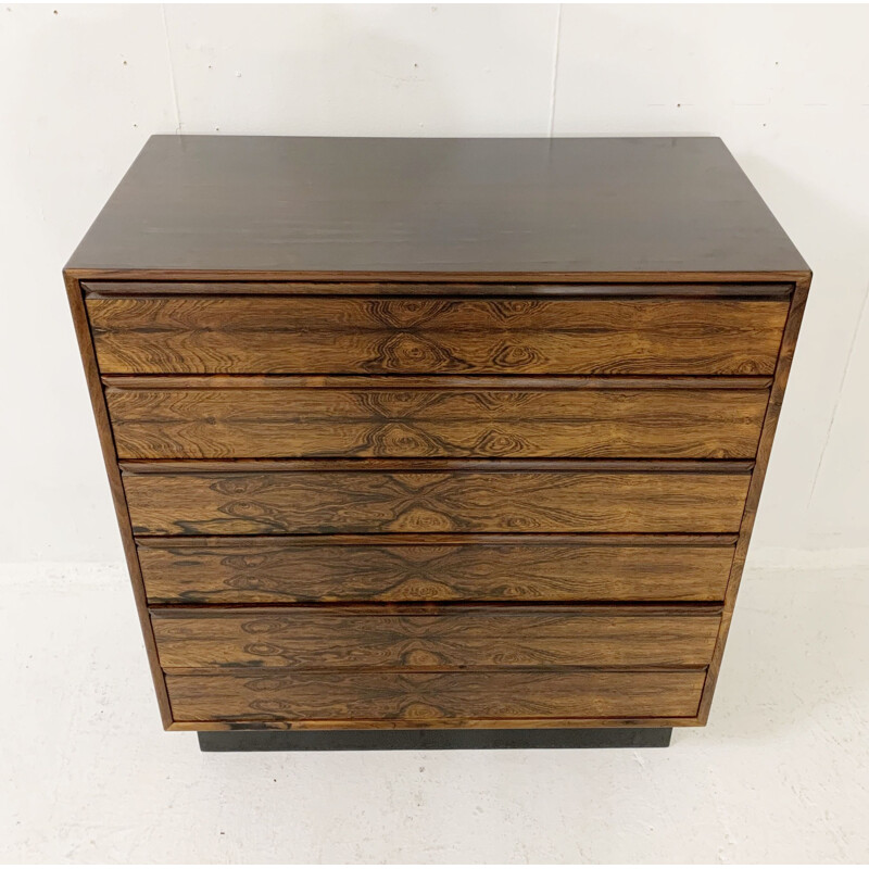 Vintage rosewood chest of drawers by Westnofa, Norway 1960