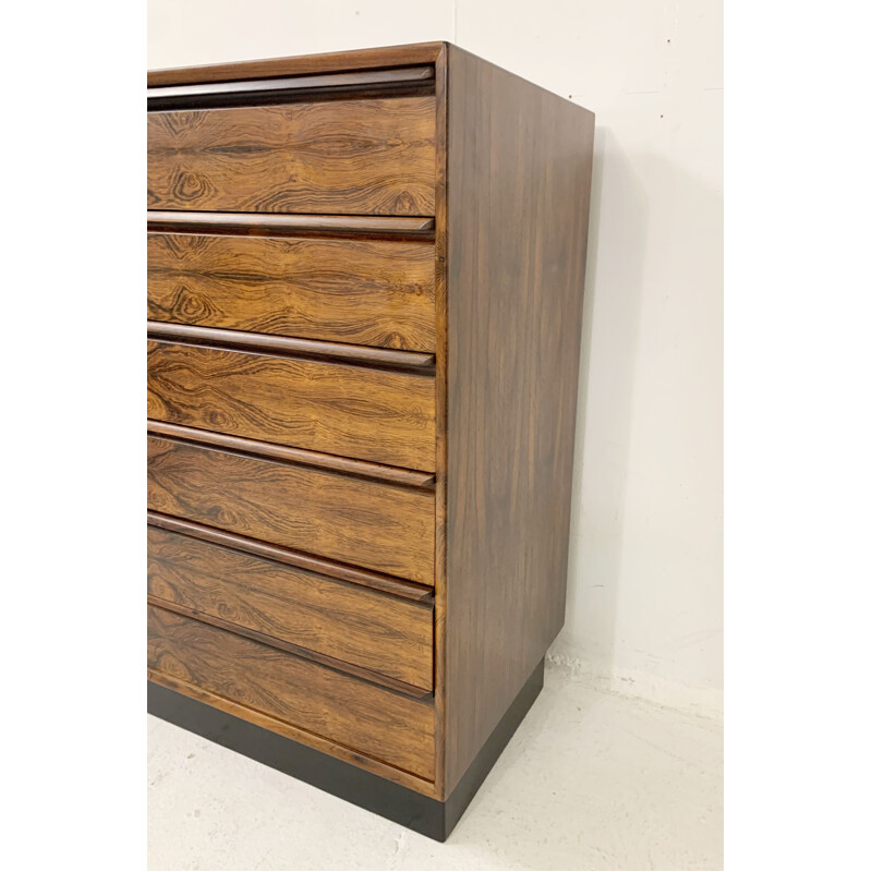 Vintage rosewood chest of drawers by Westnofa, Norway 1960