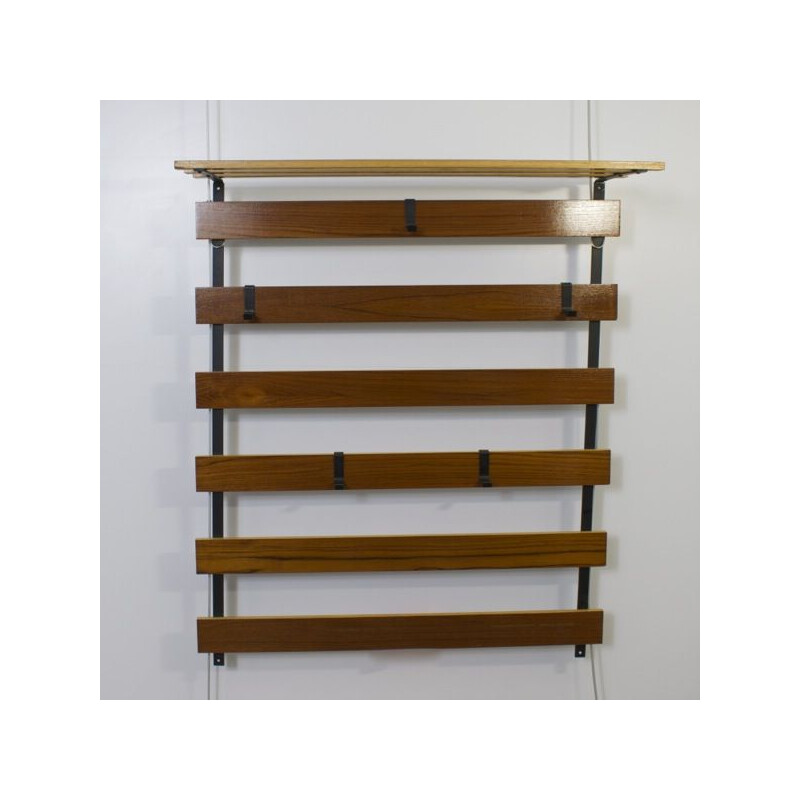 Vintage rosewood coat rack, 1960