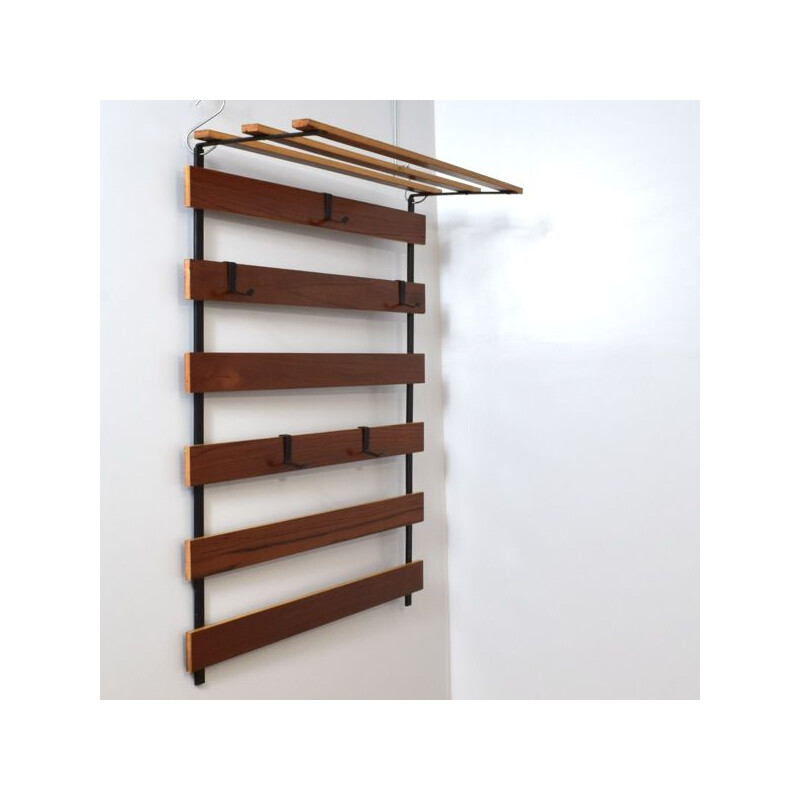 Vintage rosewood coat rack, 1960