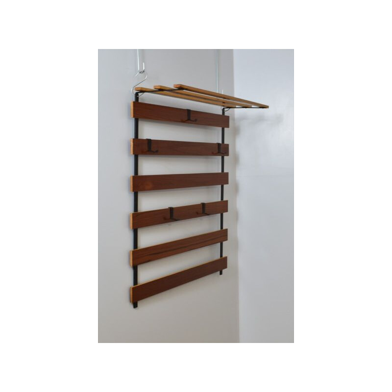 Vintage rosewood coat rack, 1960