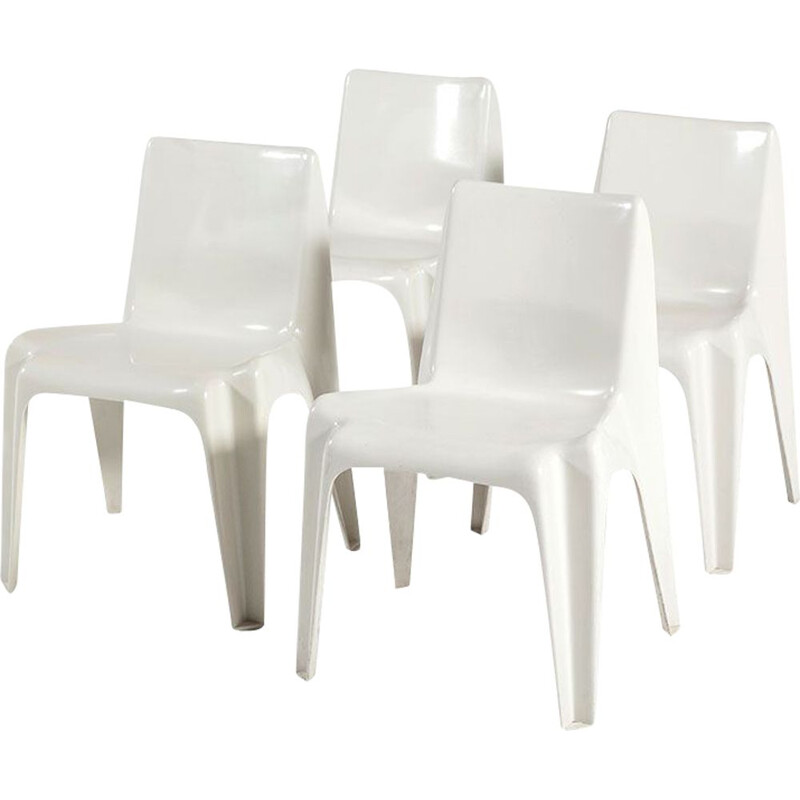 Set van 4 vintage stoelen van Helmut Bätzner voor Bofinger, 1964