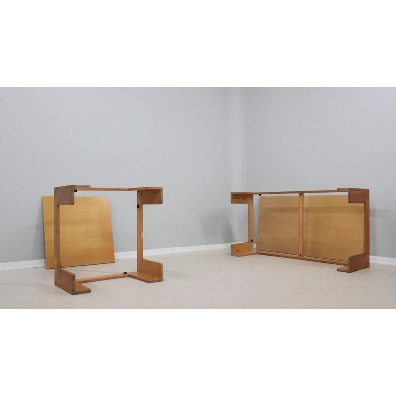Pair of vintage coffee tables by Afra & Tobia Scarpa for Cassina, 1970s