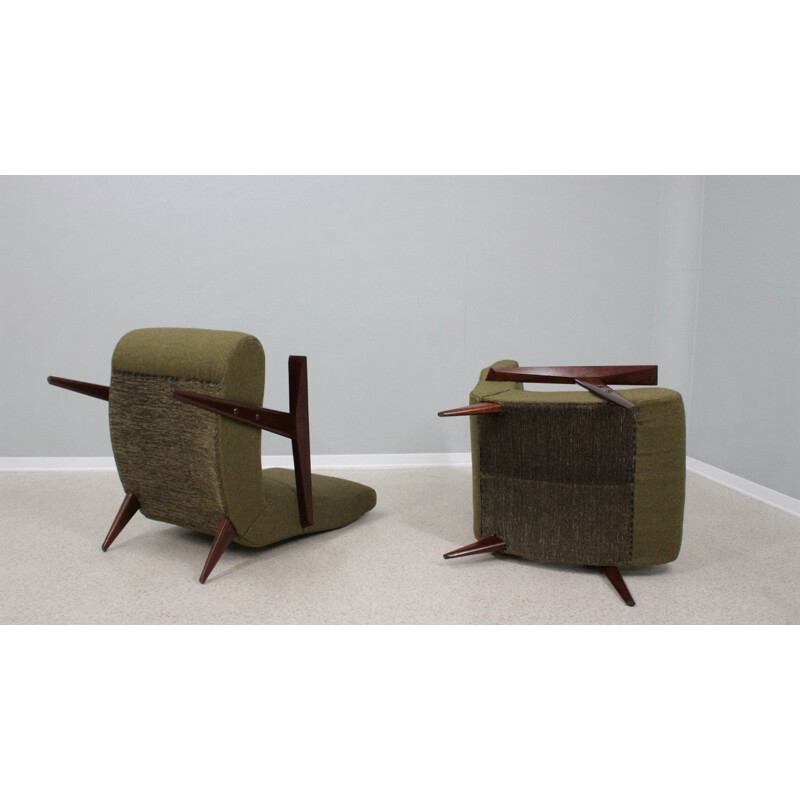 Paire de fauteuils vintage par Guglielmo Veronesi, 1950