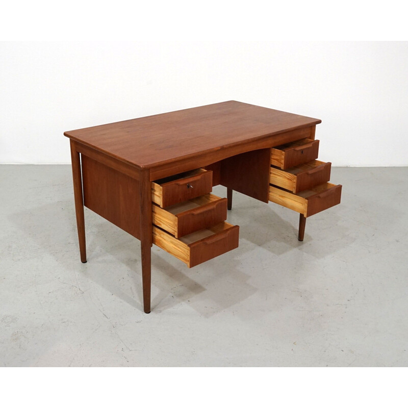 Mid-century Scandinavian teak desk, 1960s