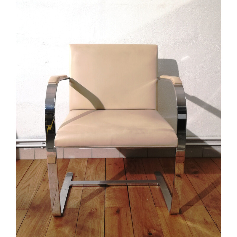 Pair of vintage armchairs by Ludwig Mies Van der Rohe for Knoll