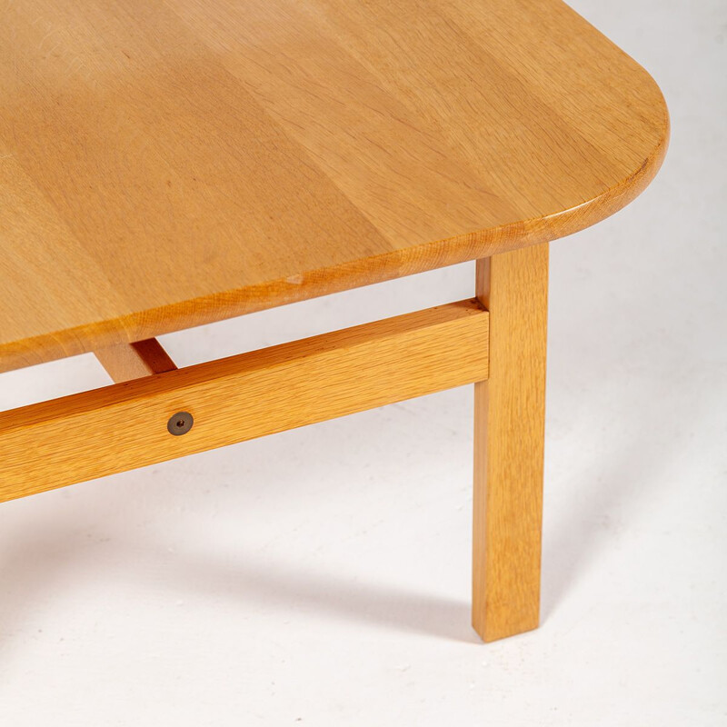 Vintage solid oak coffee table, Denmark 1960